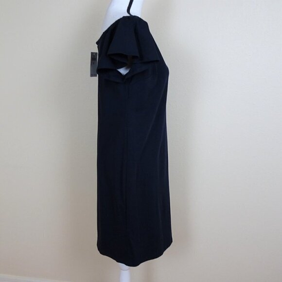 Ralph Lauren Off Shoulder Dress Women's Size S Blue Flutter Sleeve - Picture 5 of 7